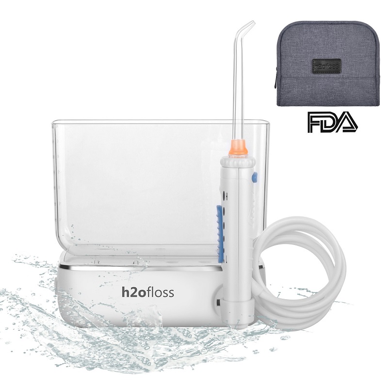 H2офлос в отделни части 174Travel Water Dantal Flosser Rehargable and Cordless Oral Irrigator for Teath Cleaning with 400ml Water Respirer (HF-3)